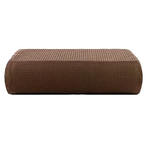 casa copenhagen - egyptian cotton waffle 1 pcs large bath towel 75 x 150cm colour  brown