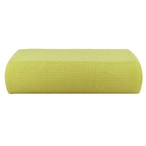 casa copenhagen - egyptian cotton waffle 1 pcs large bath towel 75 x 150cm colour  lime green