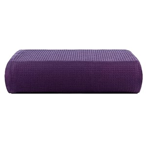 casa copenhagen - egyptian cotton waffle 1 pcs large bath towel 75 x 150cm colour  dark purple