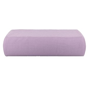casa copenhagen - egyptian cotton waffle 1 pcs large bath towel 75 x 150cm colour  purple rose