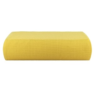 casa copenhagen - egyptian cotton waffle 1 pcs large bath towel 75 x 150cm colour  butter yellow