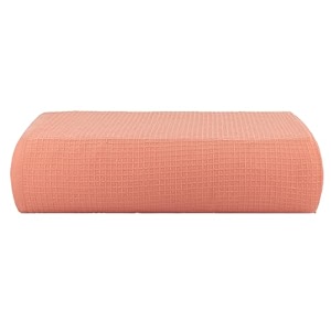 casa copenhagen - egyptian cotton waffle 1 pcs large bath towel 75 x 150cm colour  malibu peach