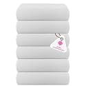 Casa Copenhagen - Egyptian Cotton Waffle 6 Pcs Face Towel (40 X 40 cm) Colour : White
