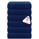 Casa Copenhagen - Egyptian Cotton Waffle 6 Pcs Face Towel (30 X 30 cm) Colour : Navy
