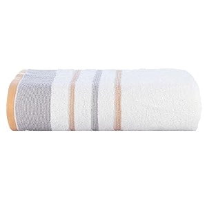 casa copenhagen - egyptian cotton white bay 1 pcs large bath towel 75 x 150cm colour  light greybeige