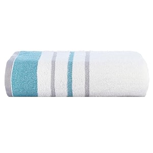 casa copenhagen - egyptian cotton white bay 1 pcs large bath towel 75 x 150cm colour  tealgrey