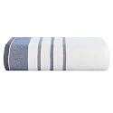 Casa Copenhagen - Egyptian Cotton White Bay 1 Pcs Large Bath Towel (75 X 150cm) Colour : Blue/Dark Grey