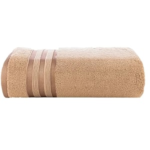 casa copenhagen - egyptian cotton zero twist 1 pcs large bath towel 75 x 150cm colour  beige