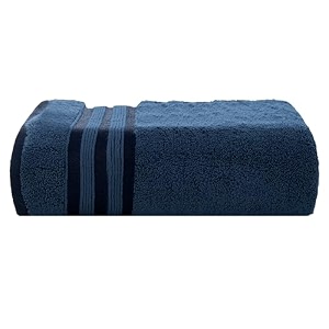 casa copenhagen - egyptian cotton zero twist 1 pcs large bath towel 75 x 150cm colour  navy