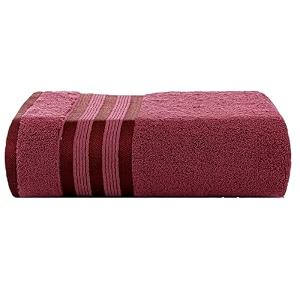 casa copenhagen - egyptian cotton zero twist 1 pcs large bath towel 75 x 150cm colour  burgundy