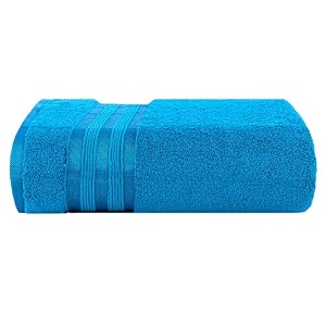 casa copenhagen - egyptian cotton zero twist 1 pcs large bath towel 75 x 150cm colour  teal blue