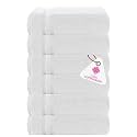 Casa Copenhagen - Egyptian Cotton Zero Twist 6 Pcs Face Towel (30 X 30 cm) Colour : White