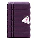 Casa Copenhagen - Egyptian Cotton Zero Twist 6 Pcs Face Towel (30 X 30 cm) Colour : Dark Purple