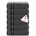 Casa Copenhagen - Egyptian Cotton Zero Twist 6 Pcs Face Towel (30 X 30 cm) Colour : Pine Grey
