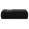 Casa Copenhagen - Egyptian Cotton Zero Twist 1 Pcs Large Bath Towel (75 X 150cm) Colour : Black