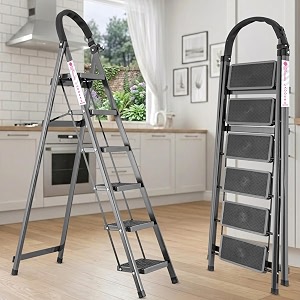 Casa Copenhagen Grey 6 Step Ladder for