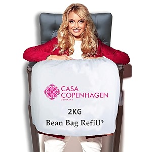 casa copenhagen premium virgin grade thermocol balls refill for pillows sofa bean bags soft toys amp beans for bean bag refill 2 kg white