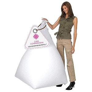 casa copenhagen premium virgin grade thermocol balls refill for pillows sofa bean bags soft toys amp beans for bean bag refill 500 gram- white