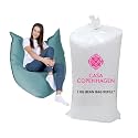 Casa Copenhagen Premium Virgin Grade Thermocol Balls Refill for Pillows, Sofa, Bean Bags, Soft Toys & Beans for Bean Bag Refill 2 kg (White)