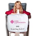 Casa Copenhagen Premium Virgin Grade Thermocol Balls Refill for Pillows, Sofa, Bean Bags, Soft Toys & Beans for Bean Bag Refill 2 kg (White)