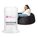 Casa Copenhagen Premium Virgin Grade Thermocol Balls Refill for Pillows, Sofa, Bean Bags, Soft Toys & Beans for Bean Bag Refill 500 Gram - (White)