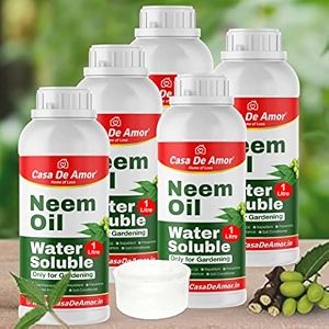 casa de amor neem oil - water soluble organic for easy spray on garden and indoor outdoor plants 5 ltr