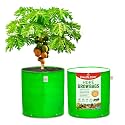 Casa De Amor Premium 18x18 Inches HDPE Pack of 2 UV Protected 260 GSM Round Plant Grow Bags Suitable for Big Plants, Trees, Climbers, Root Vegetables, and Multi-Planting setups Gardening