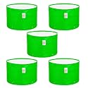 Casa De Amor Premium 6x9 Inches HDPE Pack of 5 UV Protected 260 GSM Round Plant Grow Bags Suitable for Terrace and Vegetable Gardening (6x9 Inches)