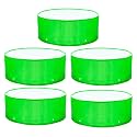 Casa De Amor Premium HDPE UV Protected 260 GSM Round Shaped Green Colour Plants Grow Bags Suitable for Terrace and Vegetable Gardening (Size 12x6 Inches, Pack of 5)