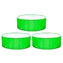 Casa De Amor Premium HDPE UV Protected 260 GSM Round Shaped Green Colour Plants Grow Bags Suitable for Terrace and Vegetable Gardening (Size 18x9 Inches, Pack of 3)