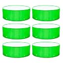 Casa De Amor Premium HDPE UV Protected 260 GSM Round Shaped Green Colour Plants Grow Bags Suitable for Terrace and Vegetable Gardening (Size 18x9 Inches, Pack of 6)