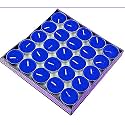 150% Pure Wax Tealight Candles (Blue, Pack of 150), Unscented tealight candles for decoration/festivals/aromatherapy
