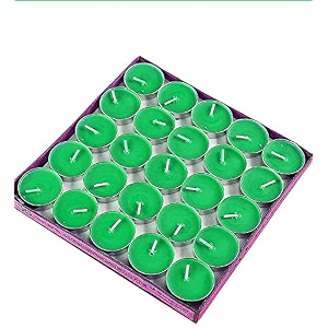 paraffin wax tea light candles green pack of 150 unscented tealight for birthday diwali christmas decorations amp candle light dinner parties