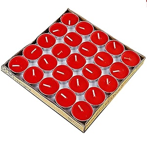 paraffin wax tea light candles red pack of 150 unscented tealight for birthday diwali christmas decorations amp candle light dinner parties