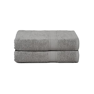 casa lino 2 pc premium bath towel cotton towels for bath large size 500 gsm bathing towel for men bath towel set head towels wrap for ladies bathing towel for women 137cm x 69cm silver