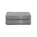 Casa Lino 2 Pc Premium Bath Towel, Cotton Towels For Bath Large Size, 500 GSM Bathing Towel For Men, Bath Towel Set, Head Towels Wrap For Ladies, Bathing Towel For Women, (137cm x 69cm, Silver)
