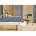 CASA-NEST 4 Seater Centre Table Cover, Table Cloth Plain Color Size 36x54 Inch,Washable Quality Cotton Jute Table Cover(Grey)