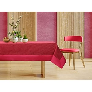 casa-nest khadi cotton table coverwashable quality solid color table covercentre table coversize 36 l x54 w inch maroon khadi001