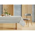 CASA-NEST Khadi Cotton Table Cover,Washable Quality Solid Color Table Cover,Centre Table Cover,Size 36 L X54 W Inch (Light Grey) Khadi001, Rectangular
