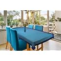 CASA-NEST Khadi Cotton Table Cover,Washable Quality Solid Color Table Cover,Centre Table Cover,Size 36 L x54 W inch (Royal Blue) khadi001