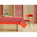 CASA-NEST Khadi Cotton Table Cover,Washable Quality Solid Color Table Cover,Centre Table Cover,Size 36 L x54 W inch (Orange) khadi001