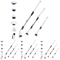 Casabella PowerSpin Scrubber,Extendable to 47.5”-Cordless ElectricCleaner-Shower,Kitchen,Bathroom,Tile,Tub,Car,Deck,Rechargeable SpinBrush w/Adjustable Head & 4 Attachments,17.5-Inches (Pack of 4)