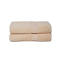 Casa Lino 2 Pc Premium Beige Bath Towel, Cotton Towels For Bath Large Size, 500 Gsm Bathing Towel For Men, Bath Towel Set, Head Towels Wrap Bathing Towel For Women, (137Cm X 69Cm, Linen)