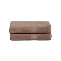 Casa Lino 2 Pc Premium Bath Towel, Cotton Towels For Bath Large Size, 500 GSM Bathing Towel For Men, Bath Towel Set, Head Towels Wrap For Ladies, Bathing Towel For Women, (137cm x 69cm, Brown)