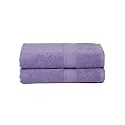 Casa Lino 2 Pc Premium Bath Towel, Cotton Towels For Bath Large Size, 500 GSM Bathing Towel For Men, Bath Towel Set, Head Towels Wrap For Ladies, Bathing Towel For Women, (137cm x 69cm, Lavender)