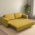 Casaliving Roxy 3 Seater Double Solid Wood Pull Out Sofa Cum Bed