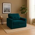 CASASTYLE Trissa 1 Seater Fabric Pull-Out Sofa