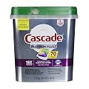 Cascade Platinum Dishwasher Pods, ActionPacs Dishwasher Detergent with Dishwasher Cleaner Action, Lemon Platinum Plus, 70 Count