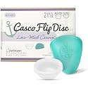 Casco Flip Menstrual Disc - Includes Disc, Case, & Instructions - Silicone Period Discs for Women - Made in Maine, USA - Period Disc Reusable. (Small - Low to mid Cervix)