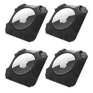 case for airtag strong case stick-on mount for airtag protective pasteable accessories airtag holder with apple airtag hidden protective location tracker4 packs